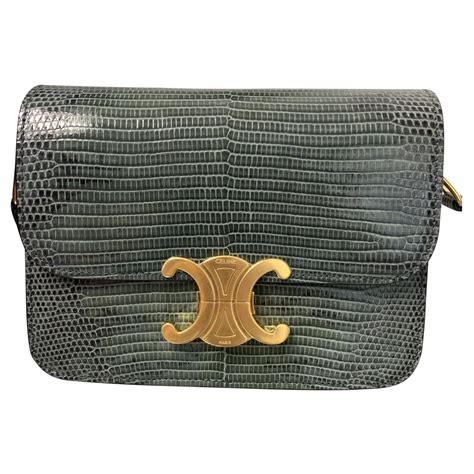 celine triomphe lizard bag|celine triomphe crossbody bag.